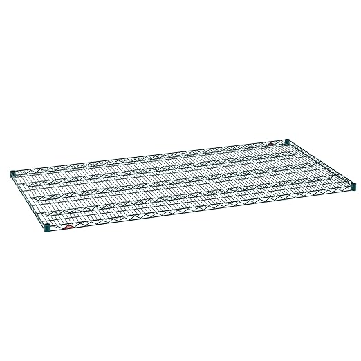 METRO Super Erecta 3672NK3 Industrial Wire Shelf, Metroseal Green Epoxy, 36" x 72"