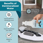 Steam & Go Demineralized Water - Multisurface Cleaner, PVC-Free Ready-to-Use for Mops & Floor Steamers - Ideal for Kitchen, Bathroom, & Home Surfaces - Clean Ocean Scent - 32oz (Pack of 1)