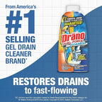 Drano Dual-Force Foamer Drain Clog Remover and Cleaner for Shower or Sink Drains, Unclogs and Removes Sources of Odor, 17 Fl Oz