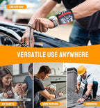 HiRui Magnetic Wristband for Tools – Ultra-Strong 15 Neodymium Magnets Hold Screws, Nails & Bits, Dual Pockets – Hands‑Free for DIY, Home Repairs, Auto – Gift‑Ready for Dad, Husband, Grandpa (Blue)