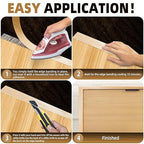 GSCIT Club Birch Edge Banding, 1 inch x 10ft roll of Wood Veneer Edge Banding Pre-glued Flexible, Real Wood Tape Banding for Cabinet Repair Furniture Restoration