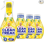 Mr. Clean Clean Freak Multi Surface Cleaning Spray, Deep Cleaning Mist Starter Kit and Refill Bundle, Lemon Zest Scent, 64 fl oz