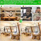 LiteHistory E26 LED Bulb 4W Equal E26 Edison Bulb 40 Watt Neutral White 4000K E26 Bulb Dimmable AC120V 400lm G16.5 Light Bulb led for Rustic Sputnik,Chandeliers,Vanity,Wall sconces Pack of 6