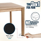 Stable The Table-12 Pack-Black Round, Furniture Leveler & Riser, Anti-Slip Sofa Gripper for Hardwood Floors, Floor Protector, Stacking Furniture Pad, Bed, Desk, Couch & Table Stabilizer, Made in USA