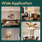 ALAMPEVER 800LM Super Bright Dimmable LED Light Bulb, E26 LED Bulb 100 Watt Equivalent, B11 2700K Soft White LED Candelabra Bulb, 5.5W, 6 Pack