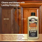Parker & Bailey Kitchen Cabinet Cream - Multi-surface Wood Cleaner and Polish Furniture Quick Shine Restorer Protector Cabinets Surface Cleaner House Cleaning Supplies Home Improvement