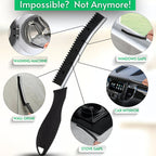 Hard Bristle Crevice Cleaning Brushes for Household use - Multifunctional Crevice Cleaning Tools for Housekeeping & Bathroom Cleaning Tools - Small Cleaning Brushes for Tight Spaces