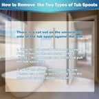 Enhon 2 Set Tub Spout Diverter Repair Kit, Includes 2 x Diverter Valve Stems, 2 x Cup Seals and 2 x Gates, Bathroom Shower Bathtub Leaky Faucet Repair Replacement Parts(Chrome,Modern)