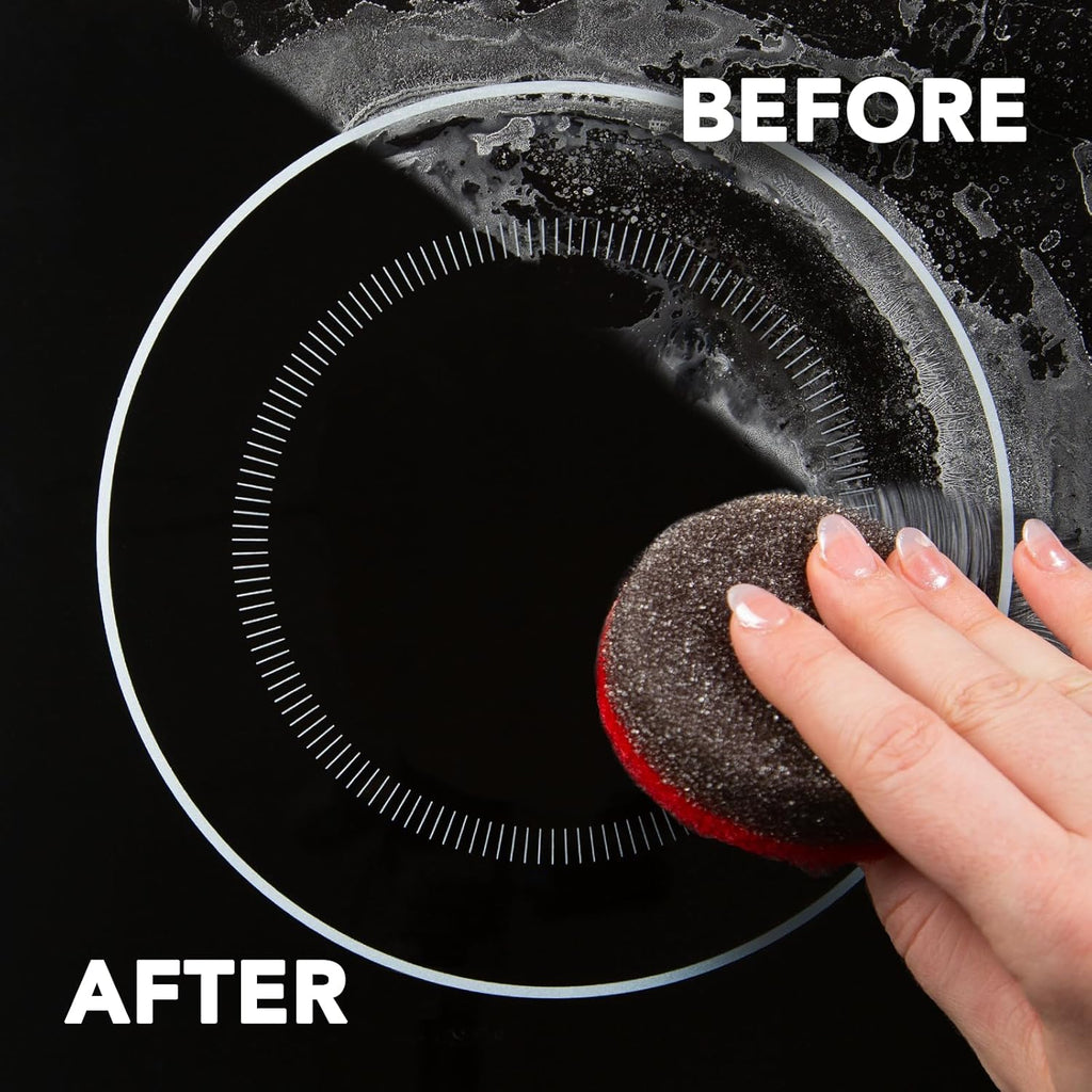 Weiman Cooktop Cleaner Paste, Easily Remove Burned-On Food, Grease and Watermarks, Leaving Your Glass Cook Top Sparkling