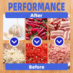 Electric Garlic Chopper, 2025 New Mini Portable Veggie Chopper, Garlic Grinder Masher Rechargeable, Wireless Food Processor for Ginger, Chili, Fruit, Meat (Blue, 320ML)