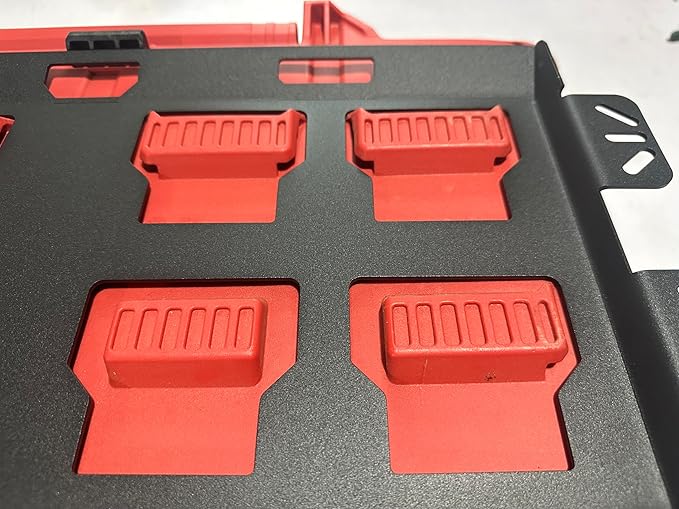 for milwaukee packout wall mount Packout Mounting Plate, Metal Base for Milwaukee Toolboxes, milwaukee mounting plate Wall or Floor Mount (2 Half Width Black)