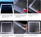 Fiberglass Window Screen Roll 96” x 100’ Easy to Use Black Replacement Window Screens for House Windows or Door