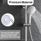 Escutcheon Plate Compatible with Moen 16090, Chateau Collection Escutcheon Replacement for One-Handle Tub and Shower Faucets, Chrome