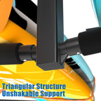 Double Paddleboard and Surfboard Garage Ceiling Storage Racks, Adjustable Height Overhead Storage Ladder Hanger, Heavy Duty Kayak Ceiling Storage with Fix Straps, Holds 200 lbs, Black