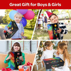 59pcs Acrylic Paint Set - Art Supplies Kit with 24 Non-Toxic Paints, Easel, Brushes, Canvas for Kids, Artists and Beginners, Red