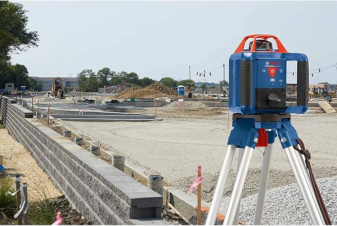 BOSCH GRL900-20HVK REVOLVE Self-Leveling Horizontal/Vertical Rotary Laser Kit, Includes Tripod, Grade Rod, Receiver, 2 D Batteries, Carrying Case, & Accessories