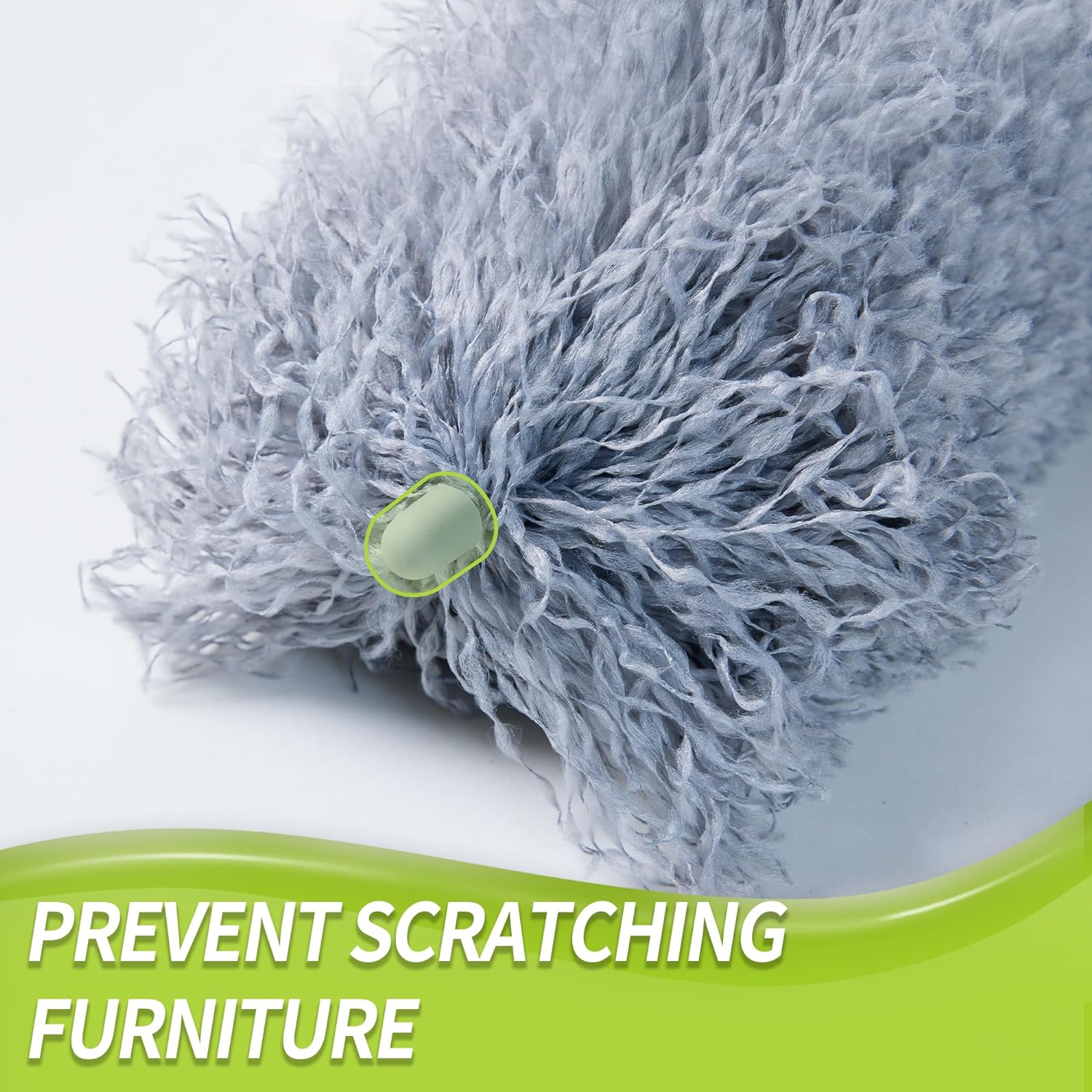 Cobweb Duster with Extension Pole, Spider Web Brush & Ceiling Cleaning Kit, 100" Microfiber Feather Duster Cleaner with Washable Head for Ceiling Fan, Furniture, Home