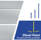 WORKPRO 18 Gauge Brad Nails, 2'',1-1/4'', 3/4'' 6000 Count Universal Brad Nails for Pneumatic, Electric Brad Nailer