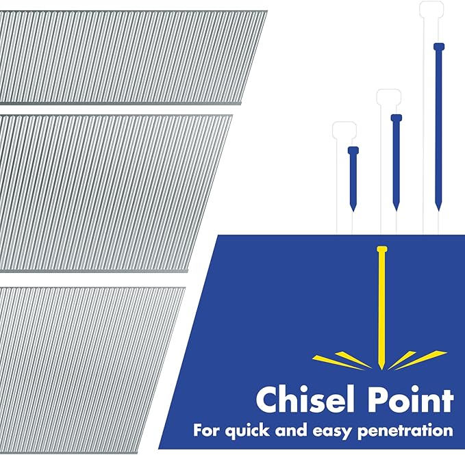 WORKPRO 18 Gauge Brad Nails, 2'',1-1/4'', 3/4'' 6000 Count Universal Brad Nails for Pneumatic, Electric Brad Nailer