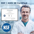 iSpring RO500-ORB Reverse Osmosis System, NSF 58 Certified, 500 GPD Under Sink RO System, Tankless Reverse Osmosis Water Filter, 2:1 Pure to Drain Ratio, White, Oil Rubbed Black Faucet