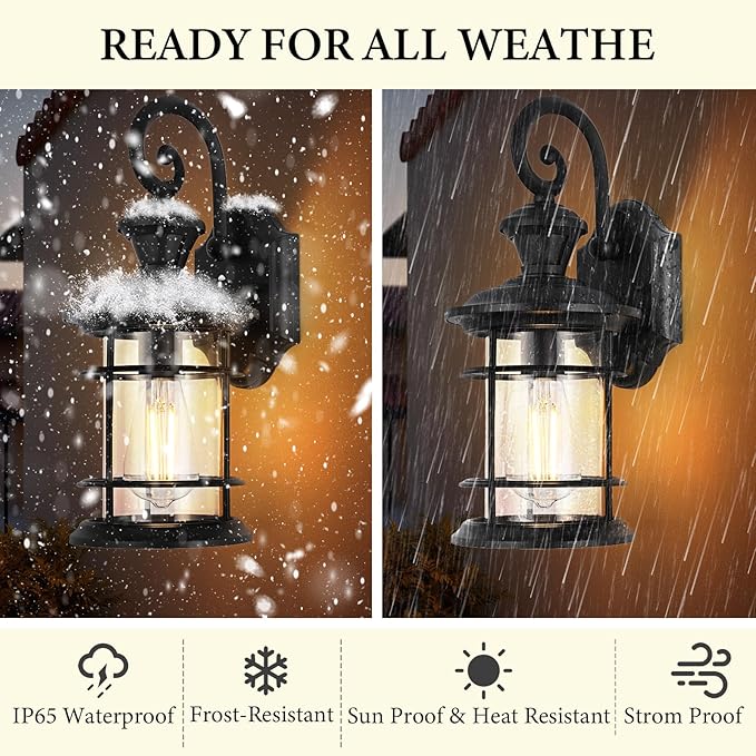 Porch Lights Outdoor Motion Sensor Outdoor Wall Lights Anti-Rust Aluminum, Exterior Lighting Fixtures Motion Sensor Porch Light Fixture for House Outside Patio