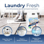 Spotless Essentials-Indoor Pest Control & Surface Cleaner for Home Concentrated Gallon-Eliminates Ant, Dust Mite, Bed Bug, Flea, Bug - Pet and Family Friendly- Laundry Fresh Scent-Makes 16 Gallons