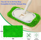 Reusable Dry Wet Mop Pads Refills for Swiffer Sweeper Mop Microfiber Replacement Sweeping Cloths Floor Cleaning Mopping Pad (5PCS)