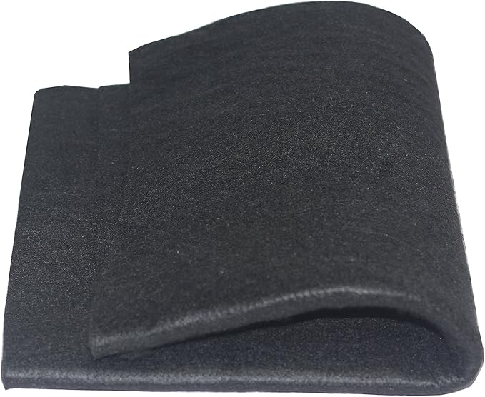 High Temp 12"X24"X1/4'' 6MM Thickness Felt Carbon Fiber Welding Blankets Black (12''x24''x1/4'')