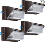 Juyace 150W LED Wall Light with Dusk to Dawn Outdoor Lighting 4 Pack 5000K 100-277V IP65 Waterproof for Barn Backyard Warehouse Garage Yard