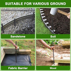 AAGUT Rebar Stakes 24 Inch Straight Garden Plant Stakes (20 pcs) 1/2" Thickness, Heavy Duty Metal Spikes for Concrete Forming, Landscape Timber, Fence, Ground Anchors with Chisel Point End, Black