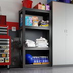 4-Tier 31.5" W x 15.8" D x 63" H Garage Shelving 2000LBS Storage Shelves Heavy Duty Metal Shelf Unit Adjustable Basement Industrial Storage Racks