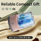 Underwear Washing Machine, BPA-free Portable Mini Washer for Socks, Baby Clothes, Cordless Small Laundry Cup for Travel, Dorm, Apartment, RV, Camp, Kids (Baby Pink)