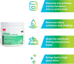 3M Marine Aluminum Restorer and Polish, 09020, 18 oz, for Marine Detailing, Remove Heavy Oxidation and Chalking, 1 Tube