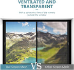 Window Screen Replacement 36"*100' Thicken Charcoal Fiberglass Screen with Better Vision Door Repair Kit Easy to Install Suitable for Windows, Doors and Porches