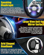 Gas Masks Survival Nuclear and Chemical, Gas Mask with 40mm Activated Carbon Filter, Full Face Respirator Mask with 6001 Filter for Chemicals Organic Vapor Dust Smoke Painting Spray Welding