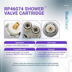 RP46074 Delta Shower Valve Cartridge - Compatible with Delta 13/14 Series Bath Tub Shower Faucet Single Handle Universal Shower Valve Cartridge Repair Assembly Replacement Monitor Cartridge Parts