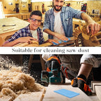 Maxcheck 100 Pcs Sticky Tack Cloth Woodworking Painters Wax and Silicone Free Tack Cloths for Removing Dust Rags Automotive Painting for Automotive, 18 x 36'' (Blue)