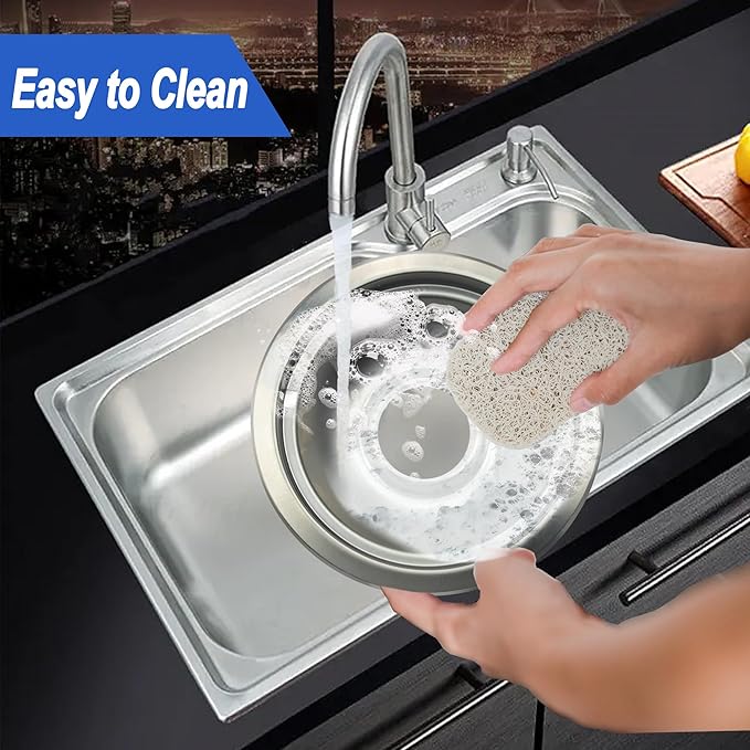 Chrome Range Drip Pans compatible with GE, Hotpoint and Kenmore Electric Stove - Replacement for WB31T10010, WB31T10011 (4 Pack, 2pcs 6" and 2pcs 8")