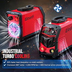 250Amp Stick Welder 110V/220V Dual Voltage, with LED Display ARC Welding Machine w/Hot Start, IGBT Inverter, Portable Welder with Complete Kit (10 Rods, Clamps, Gloves), Anti-Stick for Home/Diy/Farm