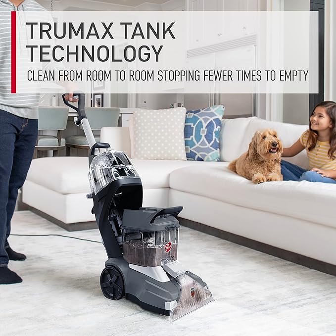 Hoover Powerscrub XL Pet Carpet Cleaner Machine, Upright Shampooer, FH68050, Black