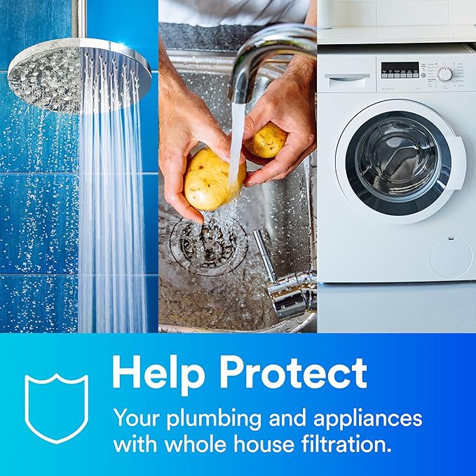 3M Aqua-Pure Whole House Replacement Water Filter AP810, For Aqua-Pure AP801, AP801-C, AP801T and AP801B Water Filtration Systems,White (Pack of 4)