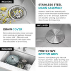 Kraus KHU111-25 Standart PRO 16 Gauge Undermount Single Bowl Stainless Steel Kitchen Sink, 25 Inch