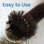 Impresa Garbage Disposal Cleaning Brush with Extra Long Handle - Eliminates Residue, Odor, and Build Up - Drain Cleaner Brush for Kitchen Sink (15 x 4 in Garbage Disposal Cleaner)