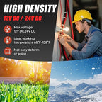 12 Gauge Wire, 12 AWG Electrical Wire Cable, 2 Conductors Red Black Wire, Copper Clad Aluminum(CCA) Flexible PVC Extension Cord for Speaker, Hookup LED Strips, Automotive 12V/24V DC (50FT)