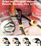 DOWELL Pliers Set - 8pcs, 10/8/6-inch Pliers & Wrench, Hammer, Tool Pouch