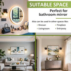 Vanity Bathroom Light, 1-Light Bathroom Light Fixtures Over Mirror, Black Vanity Lights for Bathroom with Clear Glass, Modern Wall Lamp for Cabinet Hallway, Bedroom