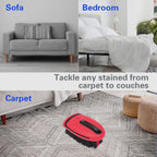Carpet and Upholstery Cleaning Brush,Carpet Scrubber Stiff Bristle Detailing Scrub Brushes,Interior Leather Brush for Car and Home (Red)