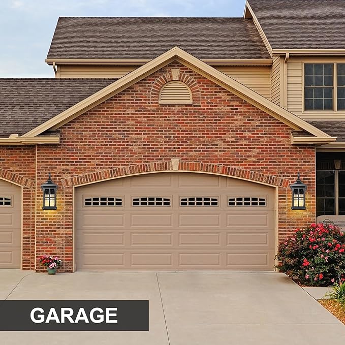 Darkaway Large Outdoor Light Fixtures Wall Mount, 21inch Outside Wall Lights Exterior Lighting Fixture with Seeded Glass Outdoor Wall Sconce for House Porch Hallway Garage, 2Pack