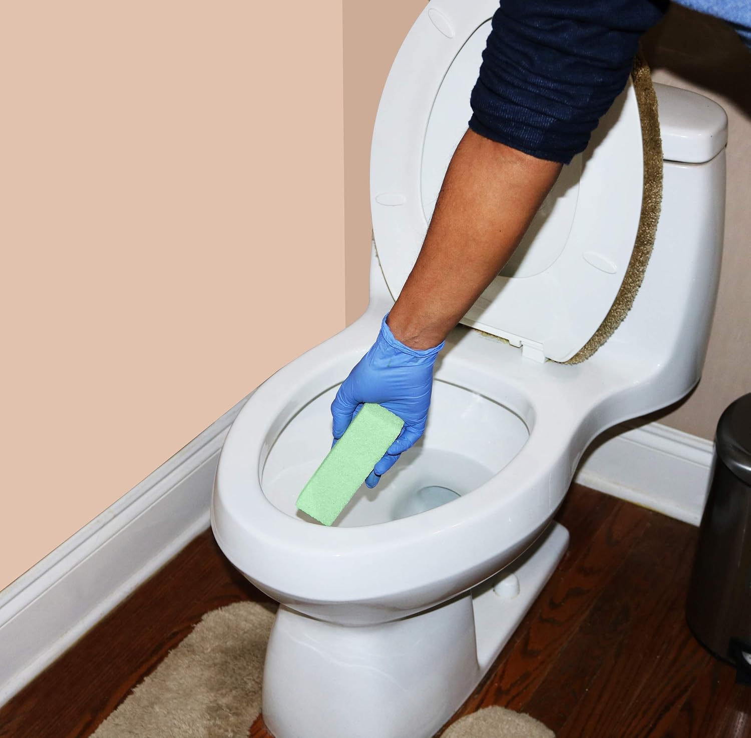 COMPAC HOME Magic-Stone Premium Porcelain Cleaner - Eco-Friendly Recycled Glass Scouring Stick, Professional Lime Scale & Hard Water Stain Remover for Toilet Bowl & Bathroom Fixtures, 2 Pack