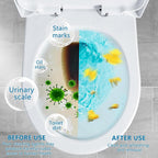 Toilet Bowl Cleaner Powder - Self-Activating Toilet Cleaner for Stubborn Stains & Limescale, Deep Cleaning Foam with Daylily Fragrance, Safe Toilet Cleaning Supplies (4 Packs × 3 oz)